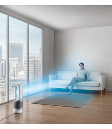 Air projection across the room.